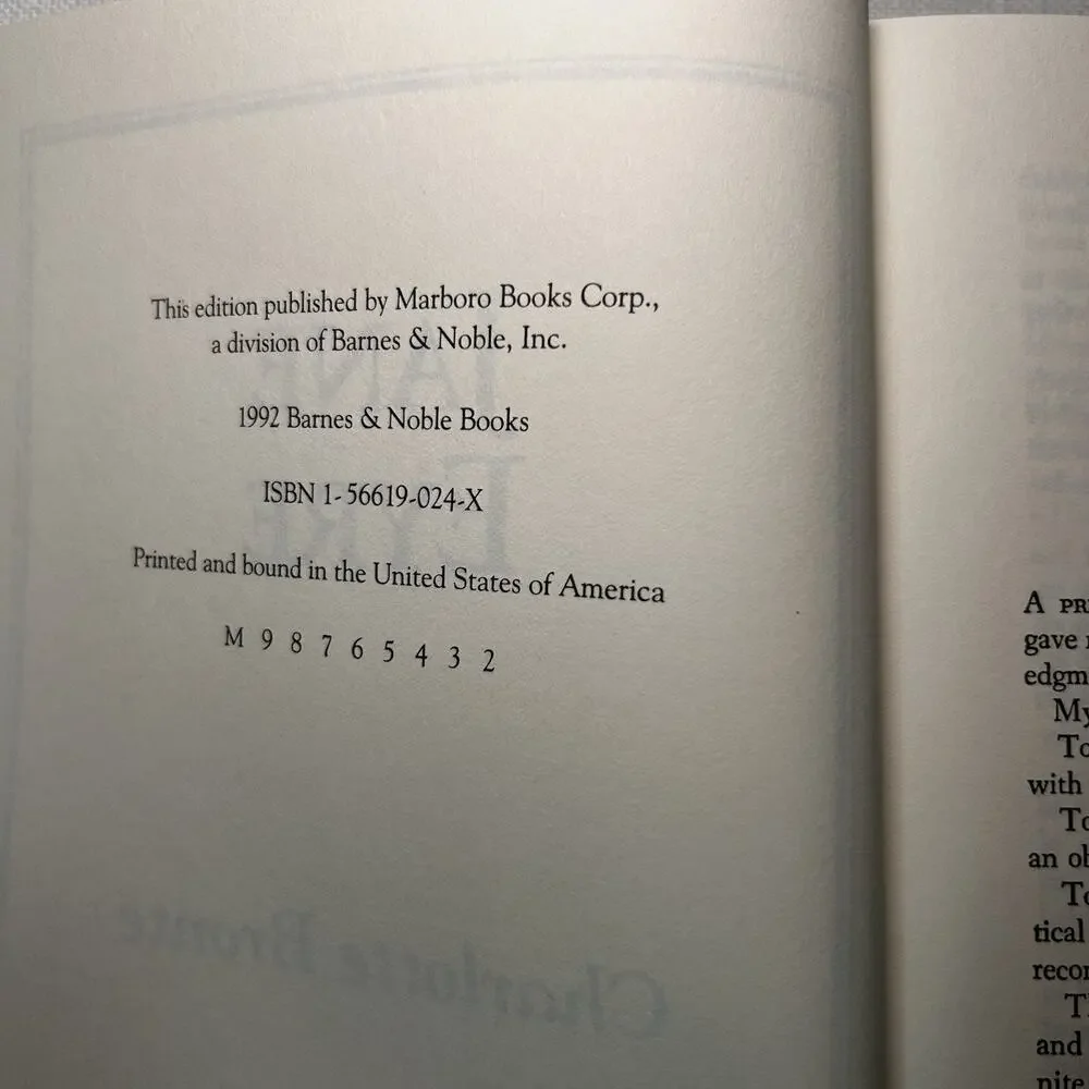 Jane Eyre by Charlotte‎ Bronte Rare 1992 Edition